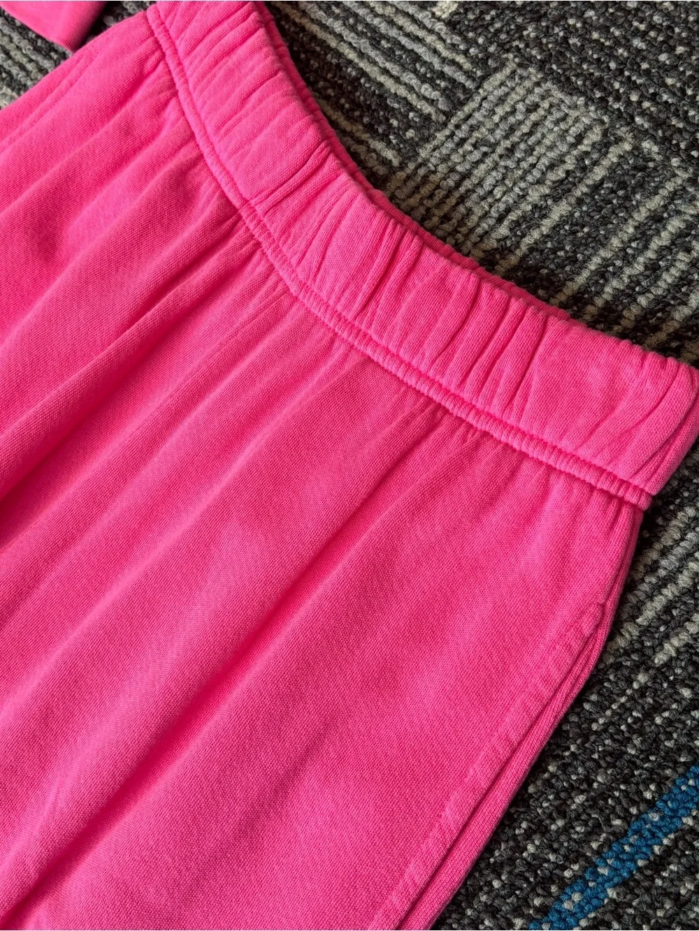 Michael Lauren knit set XS Pink Sweatsuit Crew Neck Wide Leg Pants - Picture 6 of 11